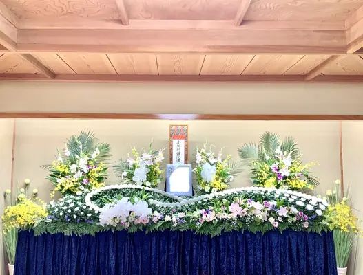 家族葬の偲で葬儀を行なった写真