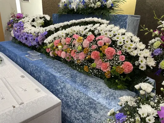 東部メモリアルで葬儀を行なった写真