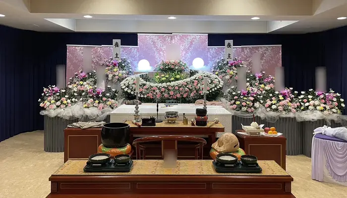 東部メモリアルで葬儀を行なった写真
