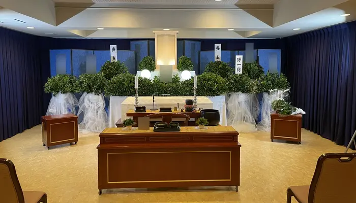 東部メモリアルで葬儀を行なった写真