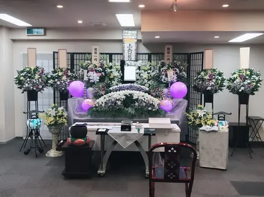 株式会社北大阪セレモニー（家族葬ホール空港前）で葬儀を行なった写真