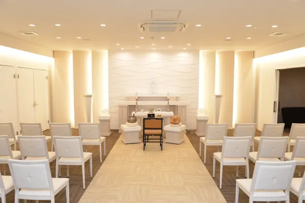 家族葬ホール のじり宇治ホールで葬儀を行なった写真