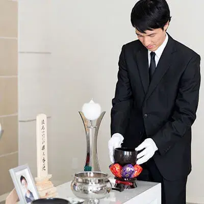 縁サービスで葬儀を行なった写真