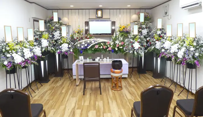 株式会社愛ほのぼの（ほのぼのホール）で葬儀を行なった写真