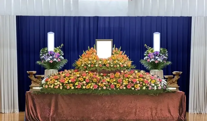 安食りんどうホールで葬儀を行なった写真