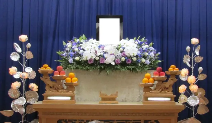 安食りんどうホールで葬儀を行なった写真
