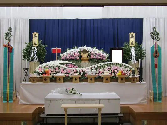 安食りんどうホールで葬儀を行なった写真