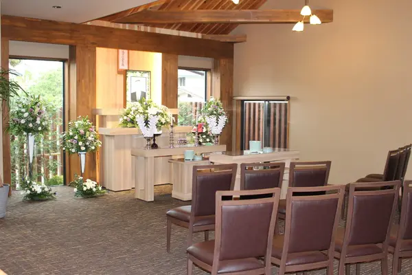 加納会館 鉢塚で葬儀を行なった写真