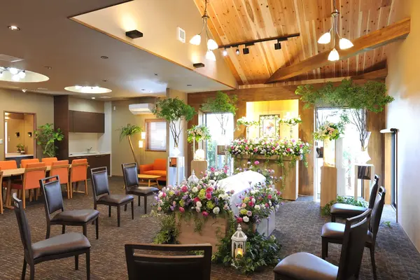 加納会館 鉢塚で葬儀を行なった写真