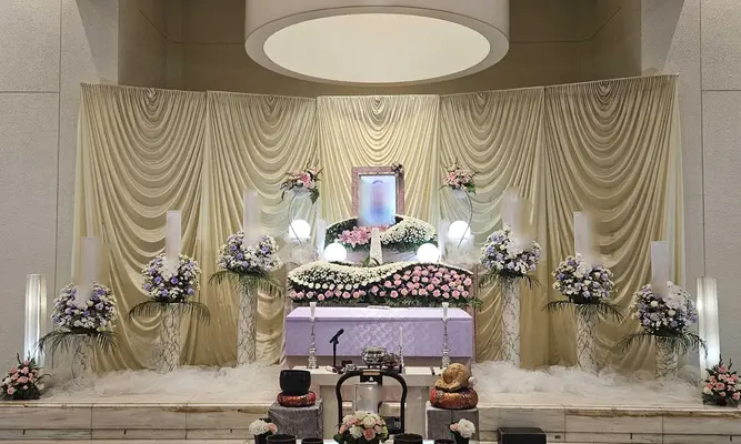 橘葬儀社で葬儀を行なった写真