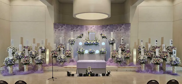 橘葬儀社で葬儀を行なった写真