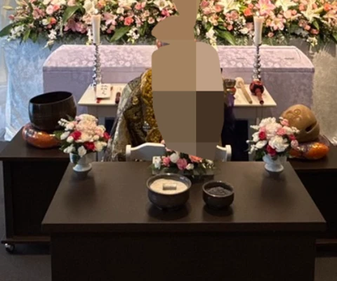 家族葬の相談窓口　足立区店で葬儀を行なった写真