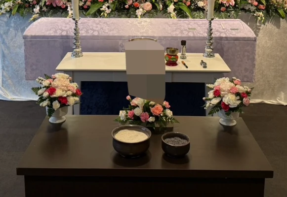 家族葬の相談窓口　足立区店で葬儀を行なった写真