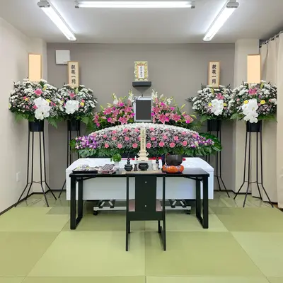 家族葬ホールいこいで葬儀を行なった写真