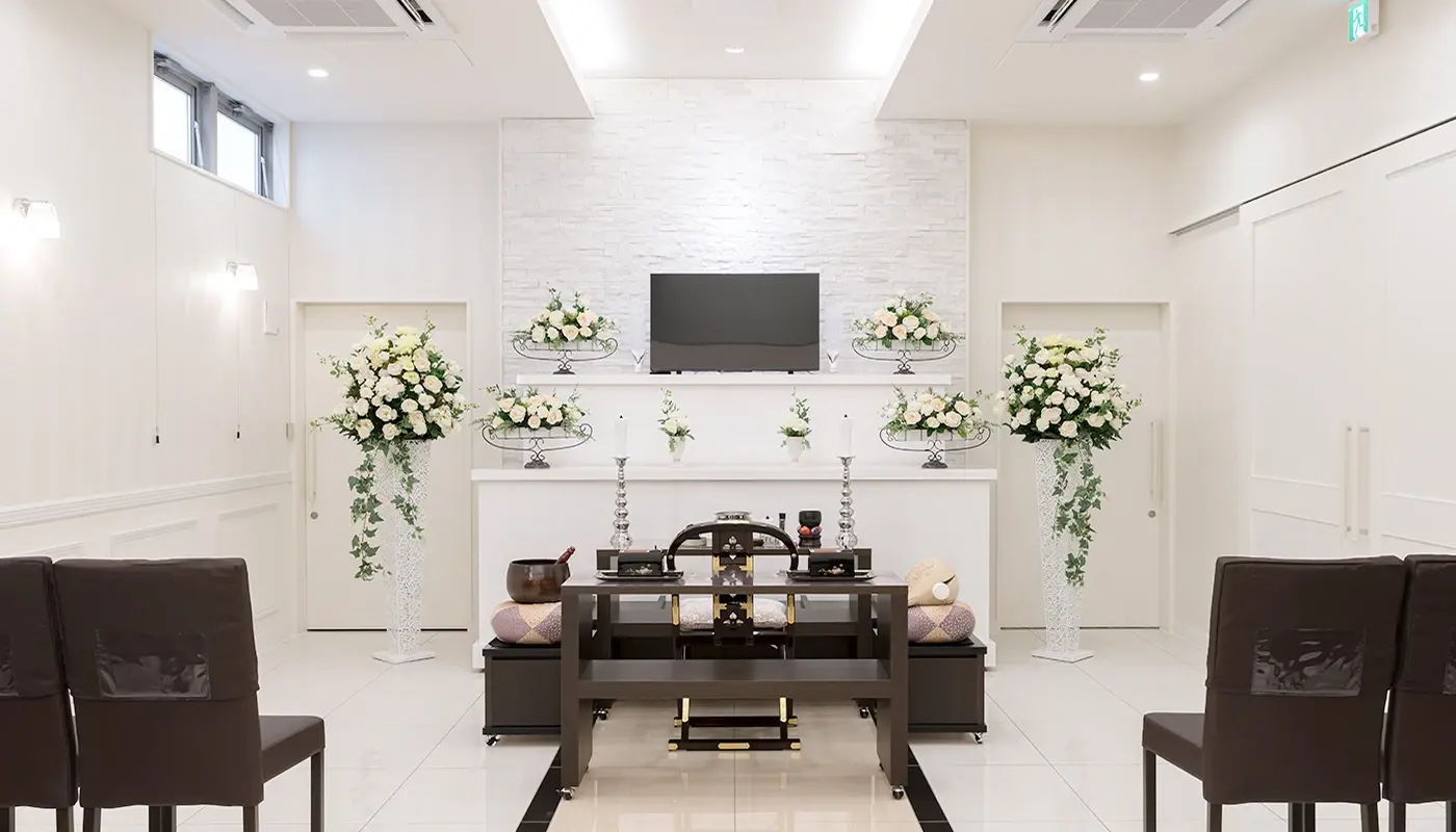 家族だけのプライベートな空間でお別れ