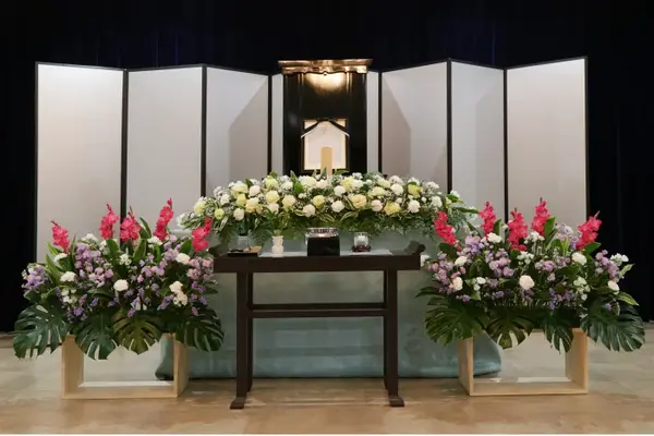 城東ホールで葬儀を行なった写真