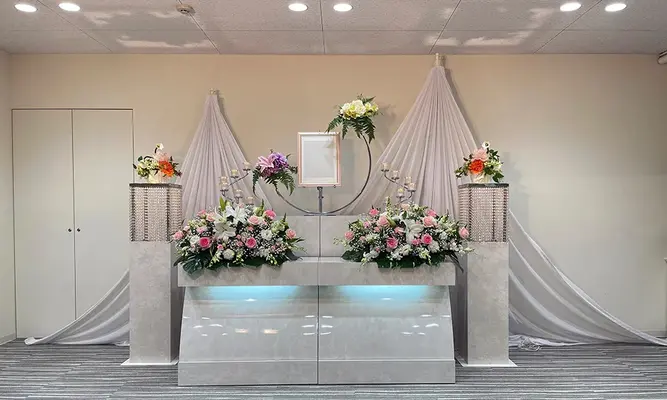 最期のひととき旅立ちで葬儀を行なった写真