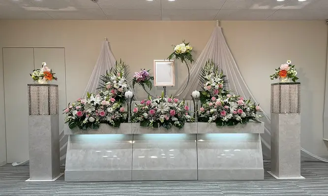 最期のひととき旅立ちで葬儀を行なった写真