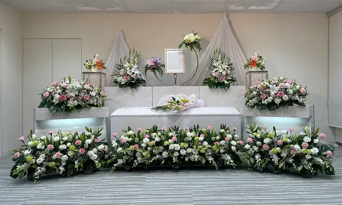 最期のひととき旅立ちで葬儀を行なった写真