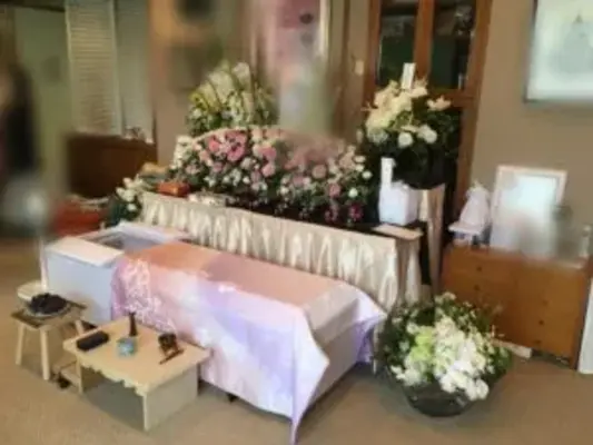 最期のひととき旅立ちで葬儀を行なった写真