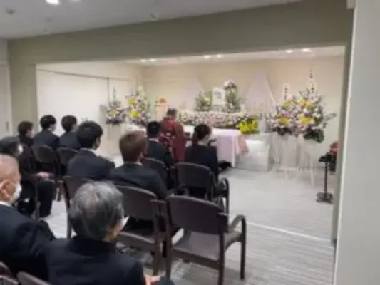 最期のひととき旅立ちで葬儀を行なった写真