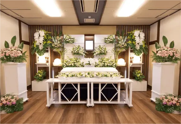 菊屋造花店（菊屋ホール瀬川）で葬儀を行なった写真