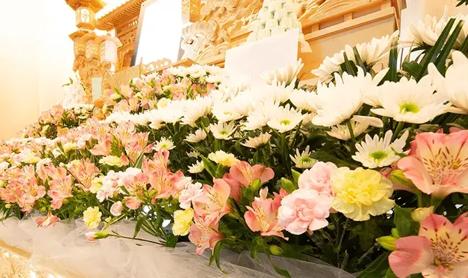 菊屋造花店（菊屋ホール瀬川）で葬儀を行なった写真