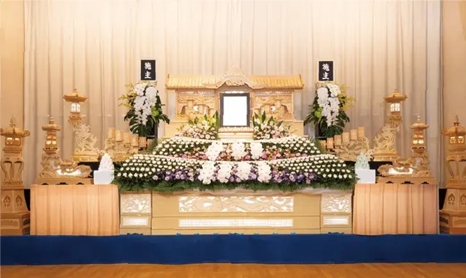 菊屋造花店（菊屋ホール今市）で葬儀を行なった写真