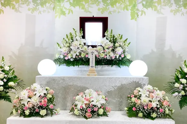 永遠セレモニーで葬儀を行なった写真