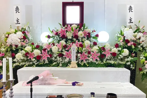 永遠セレモニーで葬儀を行なった写真