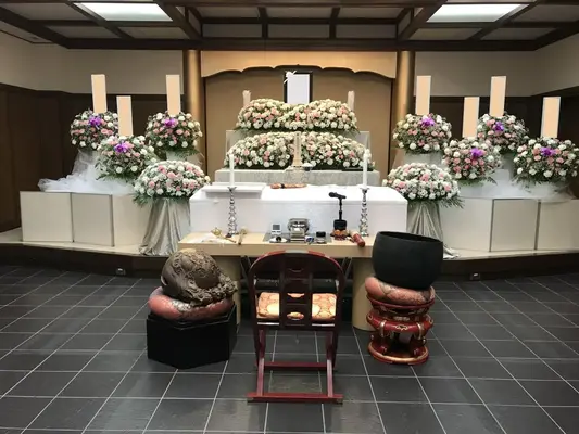 シンプルなお葬式で葬儀を行なった写真