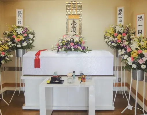 導心社で葬儀を行なった写真