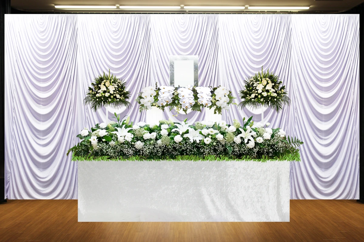 一日葬８８《高級柩・高級仏衣》