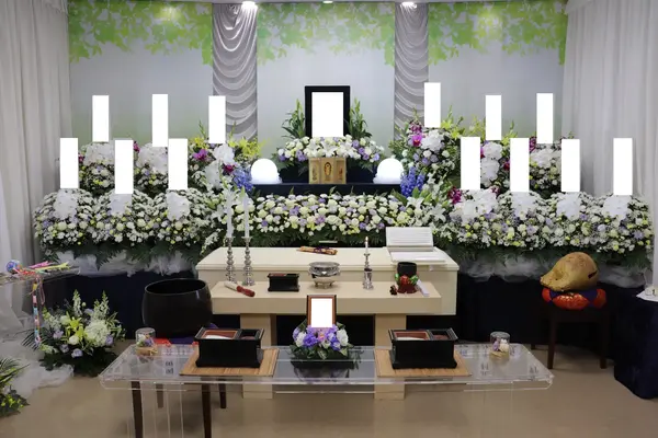 落合斎場で葬儀を行なった写真