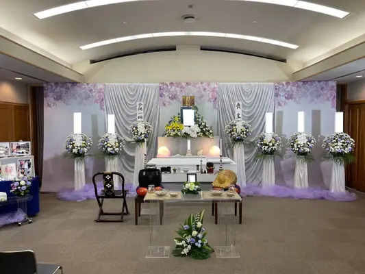 浄運寺会館で葬儀を行なった写真