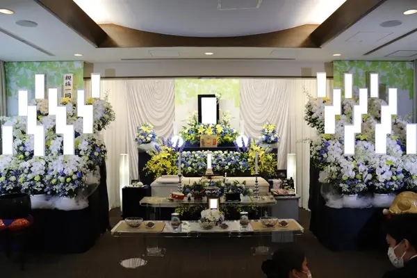 中央区立セレモニーホールで葬儀を行なった写真