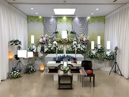 落合斎場で葬儀を行なった写真