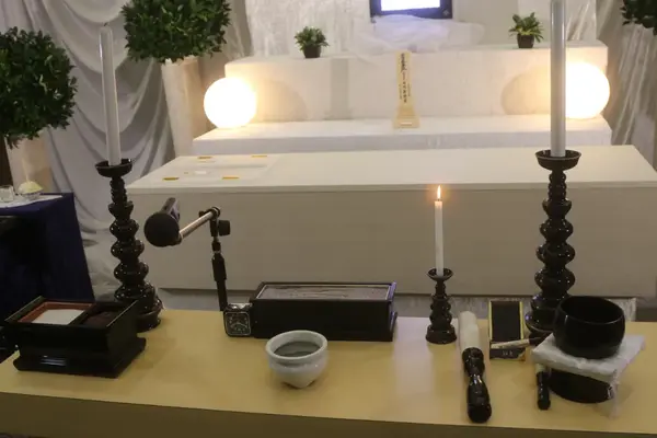 大和斎場で葬儀を行なった写真