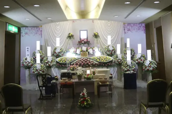大和斎場で葬儀を行なった写真