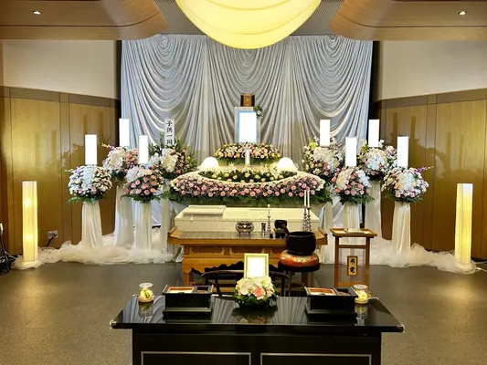 安永寺(ひかりのお堂家族葬ホール)で葬儀を行なった写真