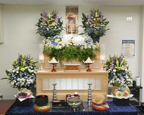 優幸で葬儀を行なった写真