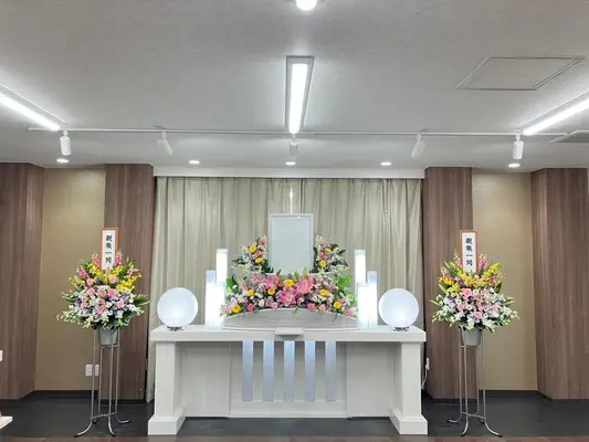 仏光殿 臨南寺会館 棱伽林で葬儀を行なった写真