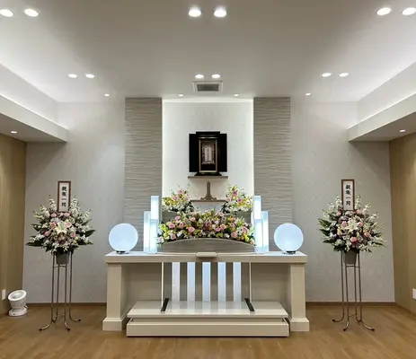 堺鉄砲仏光殿で葬儀を行なった写真