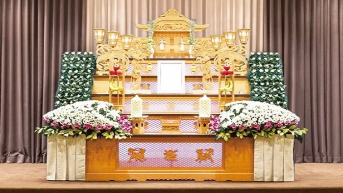 大阪祭典 我孫子ファミリーホールで葬儀を行なった写真