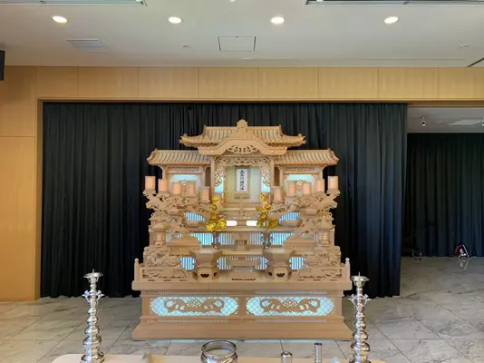 市民ホールグループ（いきいき終活サロン）で葬儀を行なった写真