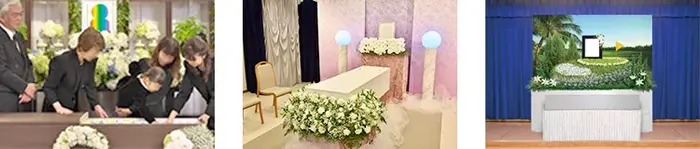 高崎市群馬町ホールで葬儀を行なった写真