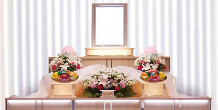 高崎市群馬町ホールで葬儀を行なった写真