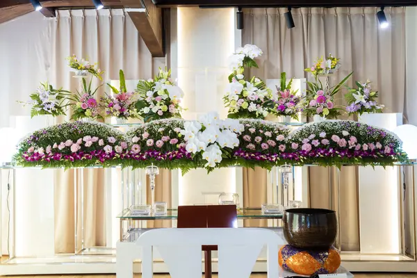 杏庵で葬儀を行なった写真