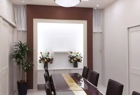 家族葬の広仏　上安で葬儀を行なった写真