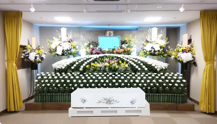 アシス(一文橋ホール)で葬儀を行なった写真